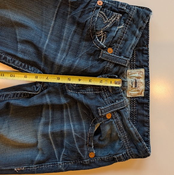 Y2K Big Star Sophie Dark Wash Ultra Low Rise Flare Jeans 29 - Picture 9 of 15